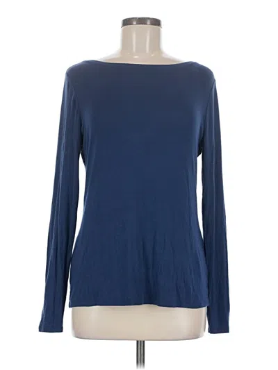 Pre-owned Chico's Long Sleeve T-shirt In Blue