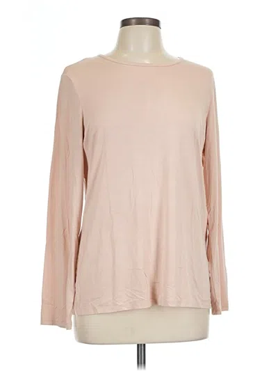 Pre-owned Chico's Long Sleeve T-shirt In Brown