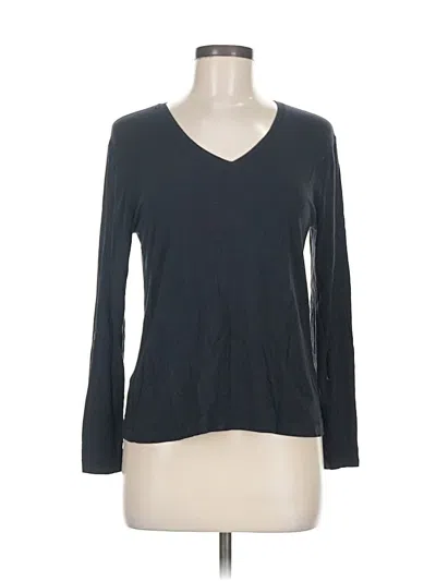 Pre-owned Chico's Long Sleeve T-shirt In Gray