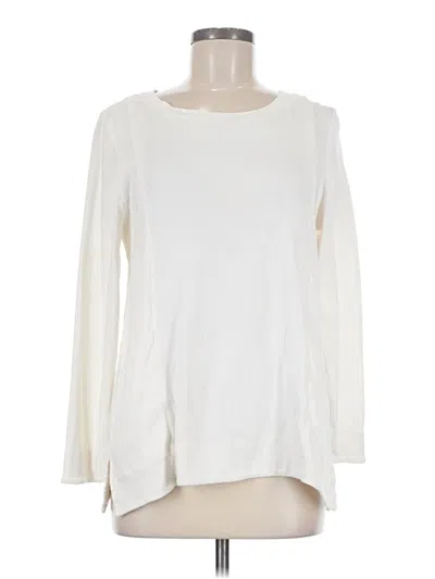 Pre-owned Chico's Long Sleeve T-shirt In Ivory