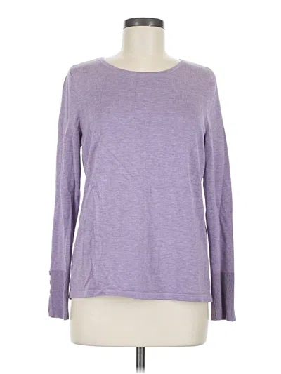 Pre-owned Chico's Long Sleeve T-shirt In Purple