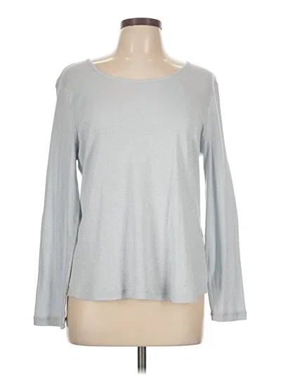 Pre-owned Chico's Long Sleeve T-shirt In Silver