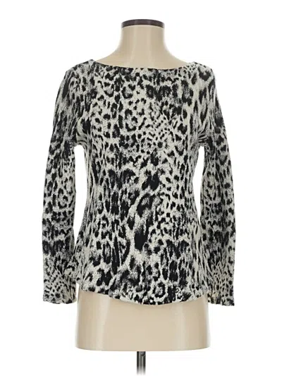 Pre-owned Chico's Long Sleeve T-shirt In Silver