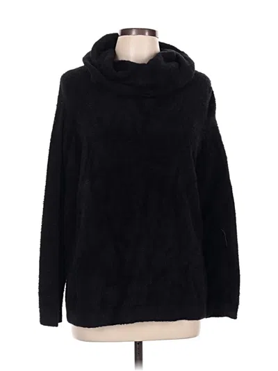 Pre-owned Chico's Long Sleeve Turtleneck In Black