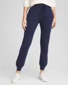 Chico's Luxe Cashmere-blend Ankle Jogger Pants In Blue Size 12 |  Zenergy In Passport Blue