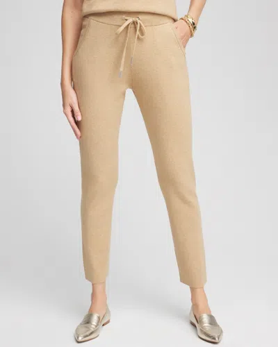Chico's Luxe Cashmere Blend Ankle Pants In New Camel Heather Size 20 |  Zenergy