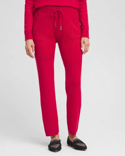 Chico's Luxe Cashmere Blend Ankle Pants In Size 20 |  Zenergy In Red Allure