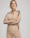 Chico's Luxe Cashmere-blend Cardigan Sweater In Champagne Fizz