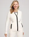 Chico's Luxe Cashmere-blend Jacket In Cream