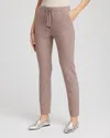Chico's Luxe Rhinestone Ankle Pants In Taupe In Brown