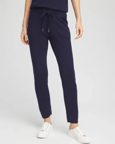 Chico's Luxe Tapered Ankle Pants In Blue