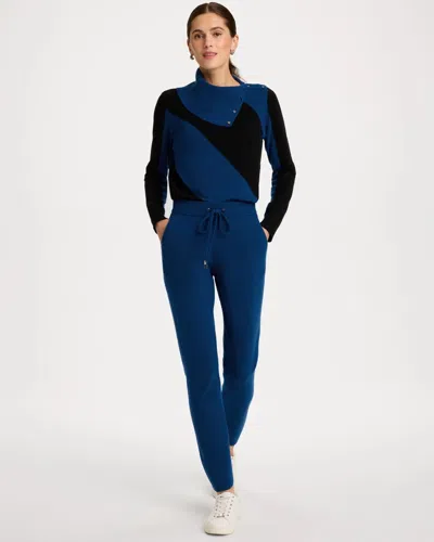 Chico's Luxe Tapered Ankle Pants In Blue In Royal Blue