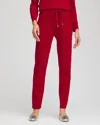 Chico's Luxe Tapered Ankle Pants In Carmine Red In Red