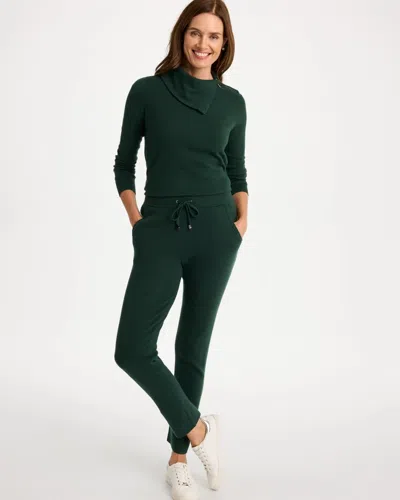 Chico's Luxe Tapered Ankle Pants In Mallard Green