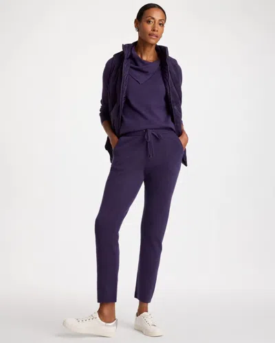 Chico's Luxe Tapered Ankle Pants In Plumstone In Purple