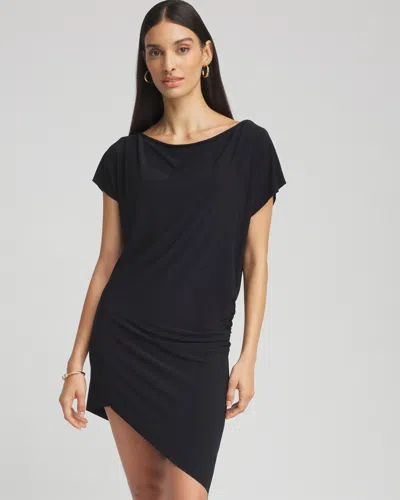 Chico's Magicsuit Bateau Beach Dress Cover Up In Black Size Small |