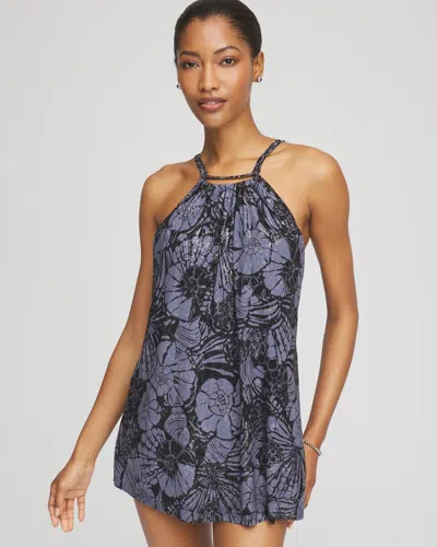 Chico's Magicsuit Shell Beach Parker Swim Dress In Multi