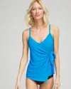 Chico's Magicsuit Solid Carma Tankini Top In Sky Size 16 |  In Sky