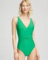 Chico's Magicsuit Solid Esti One-piece Swimsuit In Green In Green