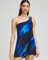 Chico's Magicsuit Swipe Right Amal One Piece Swimsuit In Black Size 10 |  In Black/multi