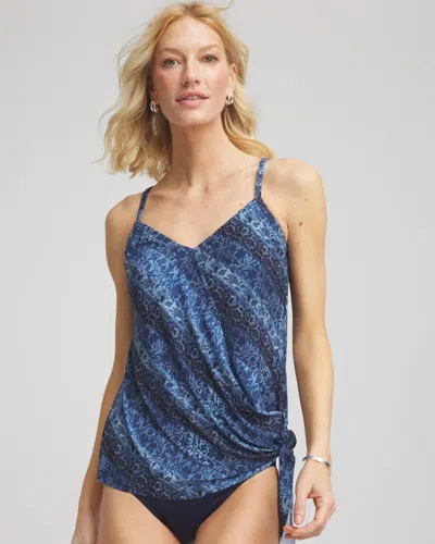 Chico's Magicsuit Via Roma Alex Tankini In Blue In Multi
