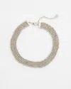 Chico's Mesh Collar Necklace |  In Silver