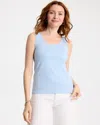 Chico's Microfiber Tank In Blue Haven