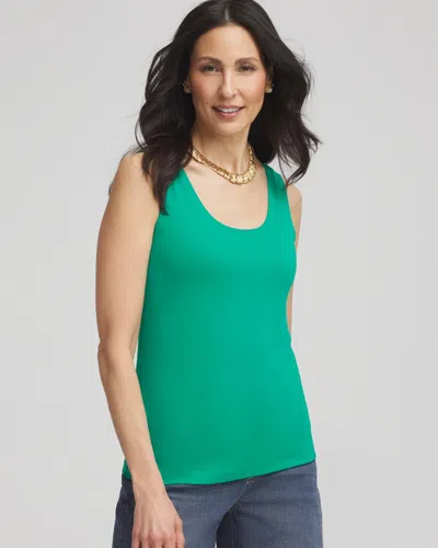 Chico's Microfiber Tank In Green