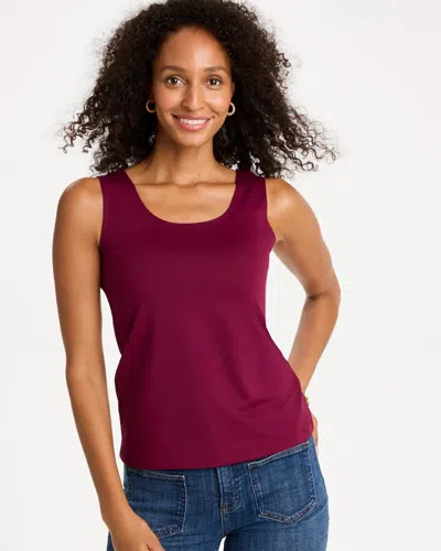 Chico's Microfiber Tank In Pomegranate