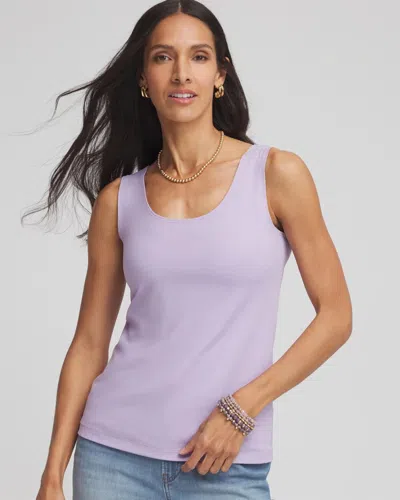 Chico's Microfiber Tank In Purple