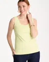Chico's Microfiber Tank In Sage Lime