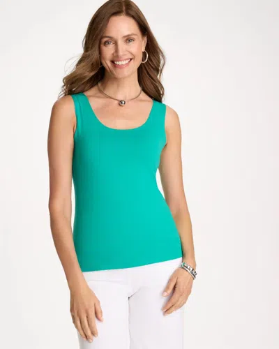 Chico's Microfiber Tank In Topanga Green