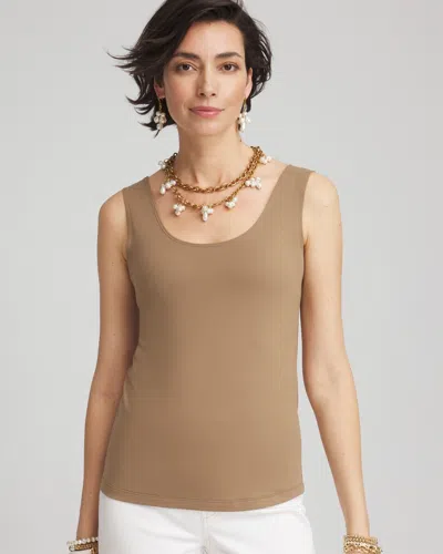 Chico's Microfiber Tank Top In Teakwood Size 20/22 |