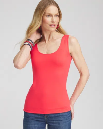 Chico's Microfiber Tank Top In Watermelon Punch Size Small |