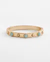 Chico's Mint Cuff Hinge Bracelet Size Medium/large |  In Light Green