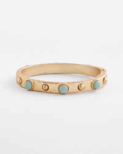 Chico's Mint Cuff Hinge Bracelet Size Medium/large |  In Light Green