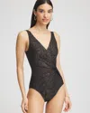 Chico's Miraclesuit Brillante Circe One Piece Swimsuit In Black Size 12 |  In Black