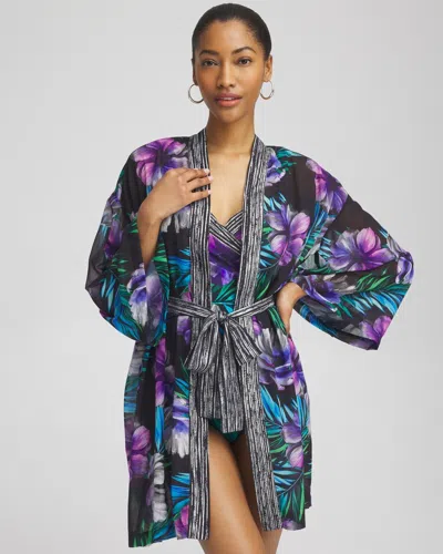Chico's Miraclesuit Flora Aura Kimono Size Medium |  In Multicolor