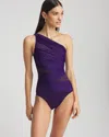 Chico's Miraclesuit Jena Network One Piece Swimsuit In Purple Size 16 |  In Mulberry