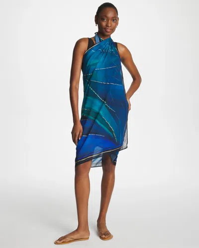 Chico's Miraclesuit Maldiva Pareo In Blue