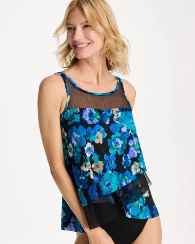 Chico's Miraclesuit Secret Garden Mirage Tankini In Multi