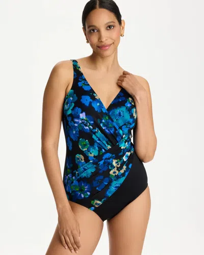 Chico's Miraclesuit Secret Garden Oceanus One Piece In Multi