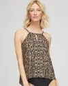 Chico's Miraclesuit Topkapi Tankini In Black Size 10 |  In Black/multi