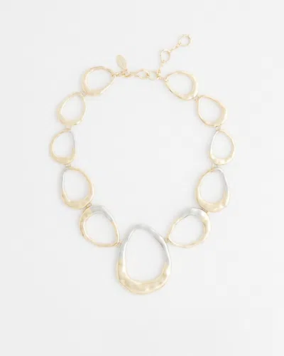 Chico's Mixed Metal Bib Necklace |  In Neutral