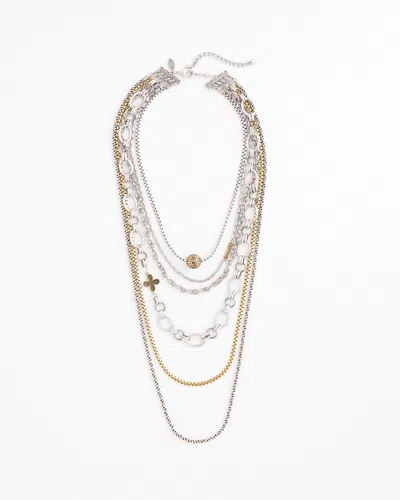 Chico's Mixed Metal Convertible Necklace |  In Mixed Metals