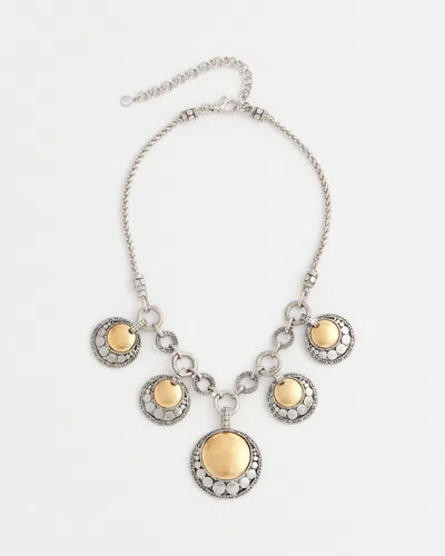 Chico's Mixed Metal Pendants Necklace |  In Mixed Metals