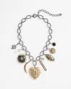 Chico's Mixed Metals Charm & Locket Necklace |  In Mixed Metals