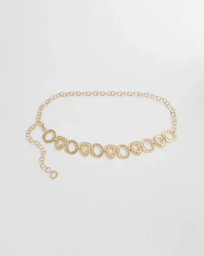 Chico's Molten Goldtone Chain Belt