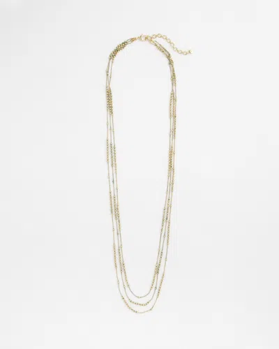 Chico's Multi Strand Gold-tone Necklace |