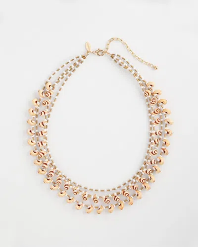 Chico's Multi-strand Shell Necklace In Neutral